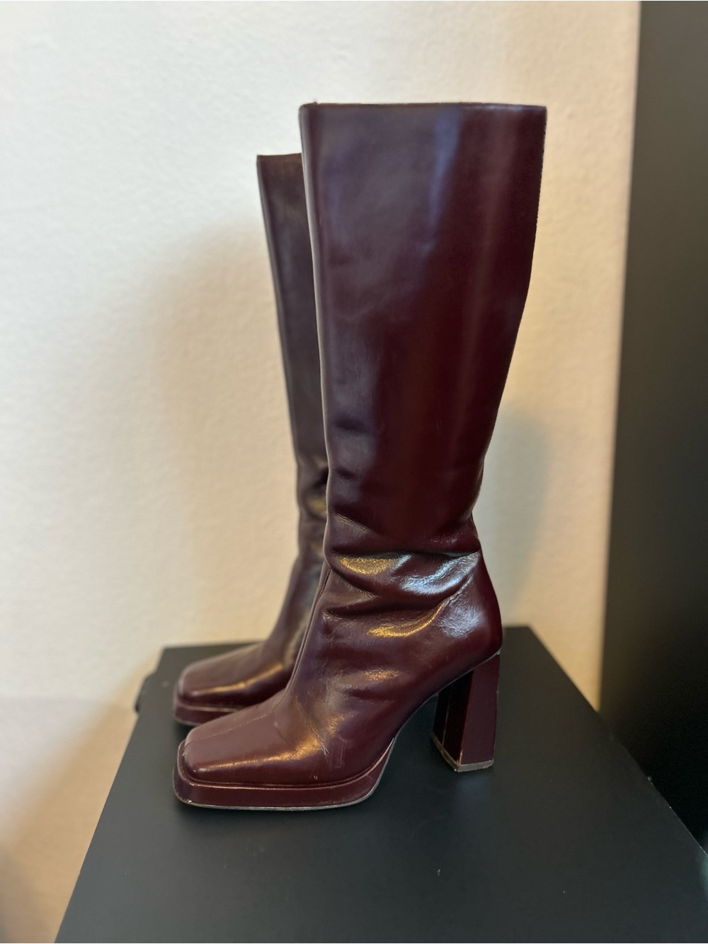 Jeffrey Campbell Women's Maximal Platform High Block Heel Boots Size 7.5 - Picture 4 of 15